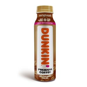 Buy Dunkin Premium Iced Coffee Original 300 ml Online at Best Price | Chilled Coffee Drink | Lulu Kuwait in Kuwait