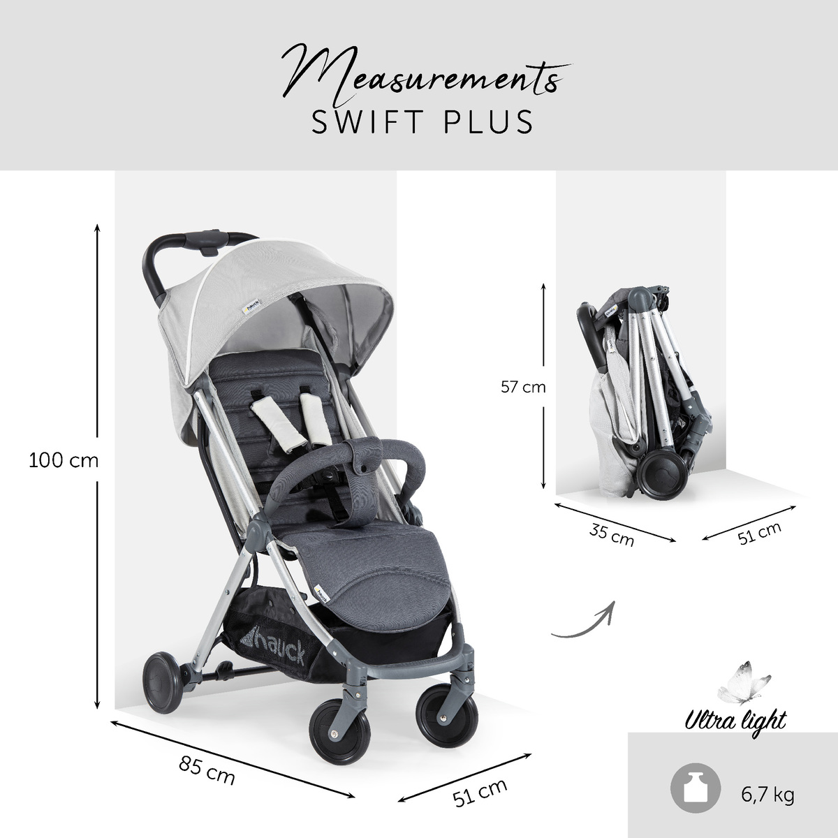 Hauck Baby Stroller 16010 Swift Plus