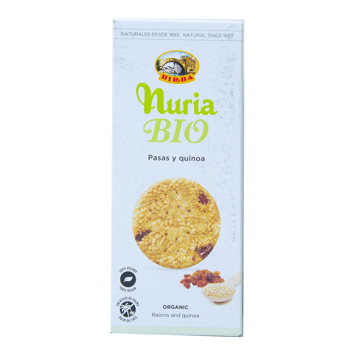 Birba Nutria Organic Raisins And Quinoa Biscuit 140g