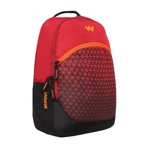 Wildcraft School Backpack Rider 20inch Red Assorted