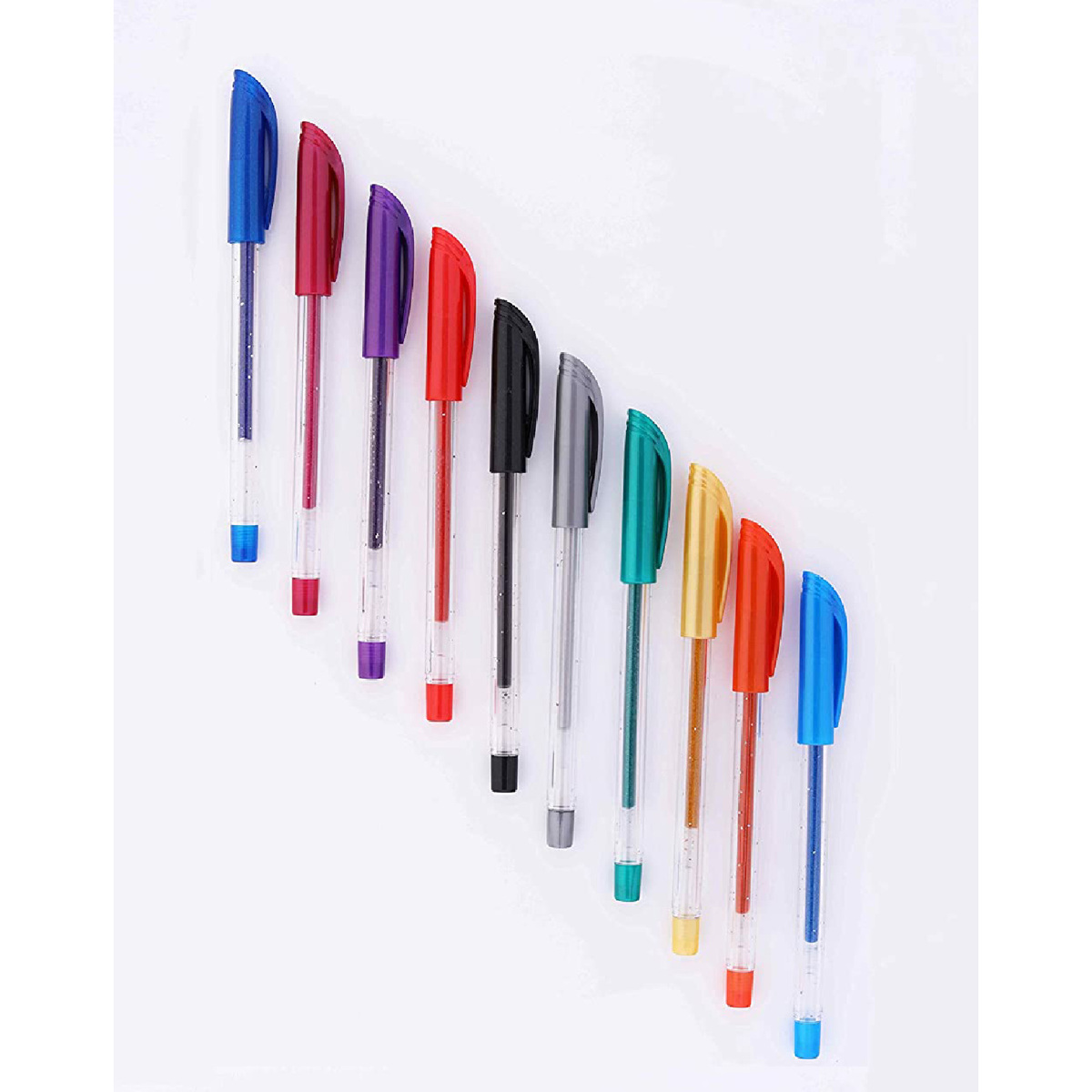 تشيلو جيلتيك قلم جل فان جليتر ، العبوة 10 قطع ، حبر متعدد الألوان ، CE-FGLITTER-10A