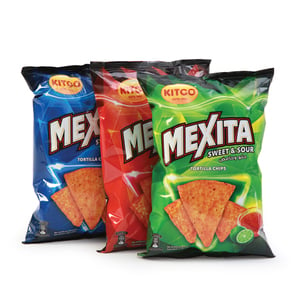 Buy Kitco Mexita Tortilla Chips Assorted Flavour Value Pack 3 x 180g Online at Best Price | Corn Based Bags | Lulu Kuwait in Kuwait
