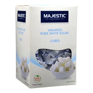 Majestic Wrapped Pure White Sugar Cubes 700g