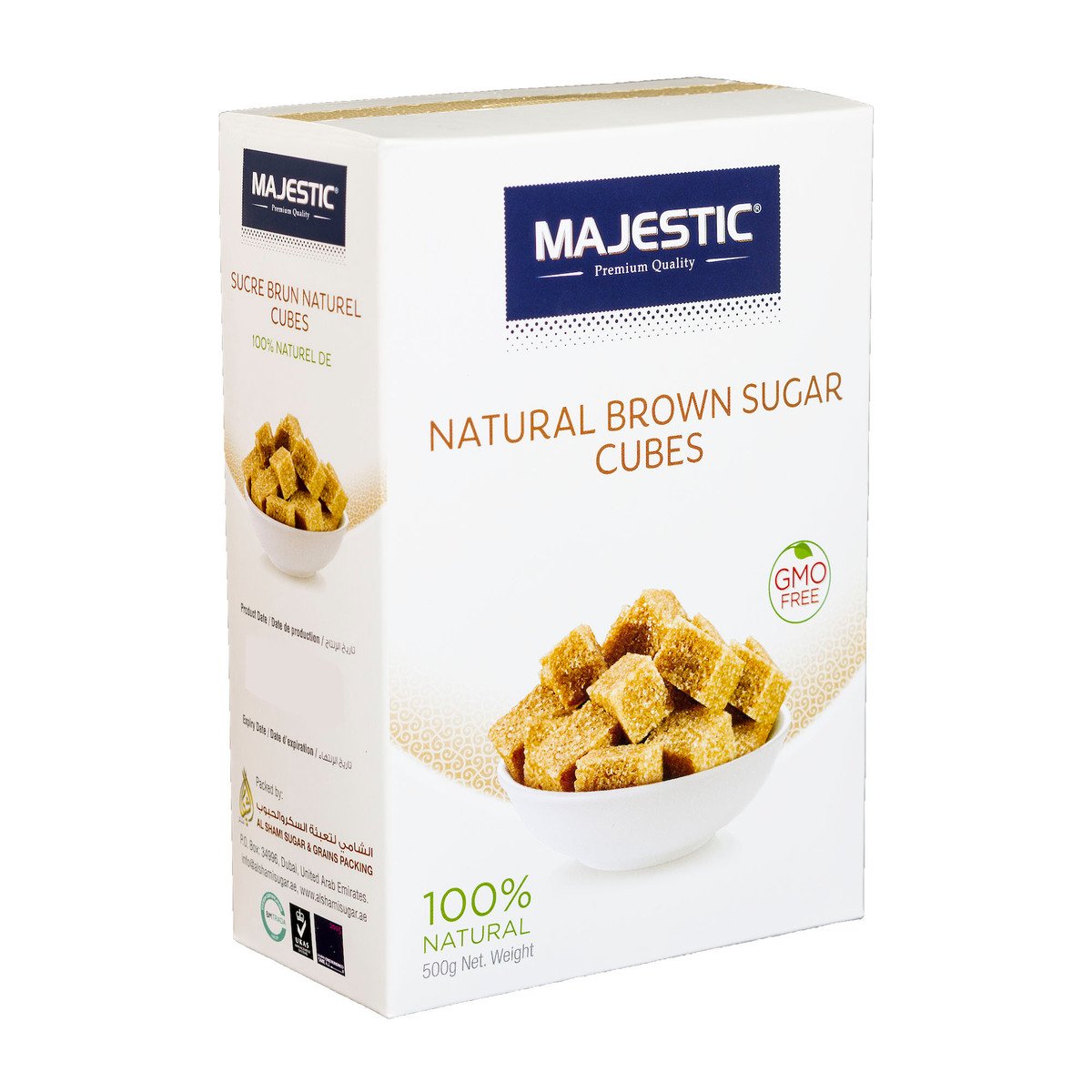 Majestic Natural Brown Sugar Cubes 500g