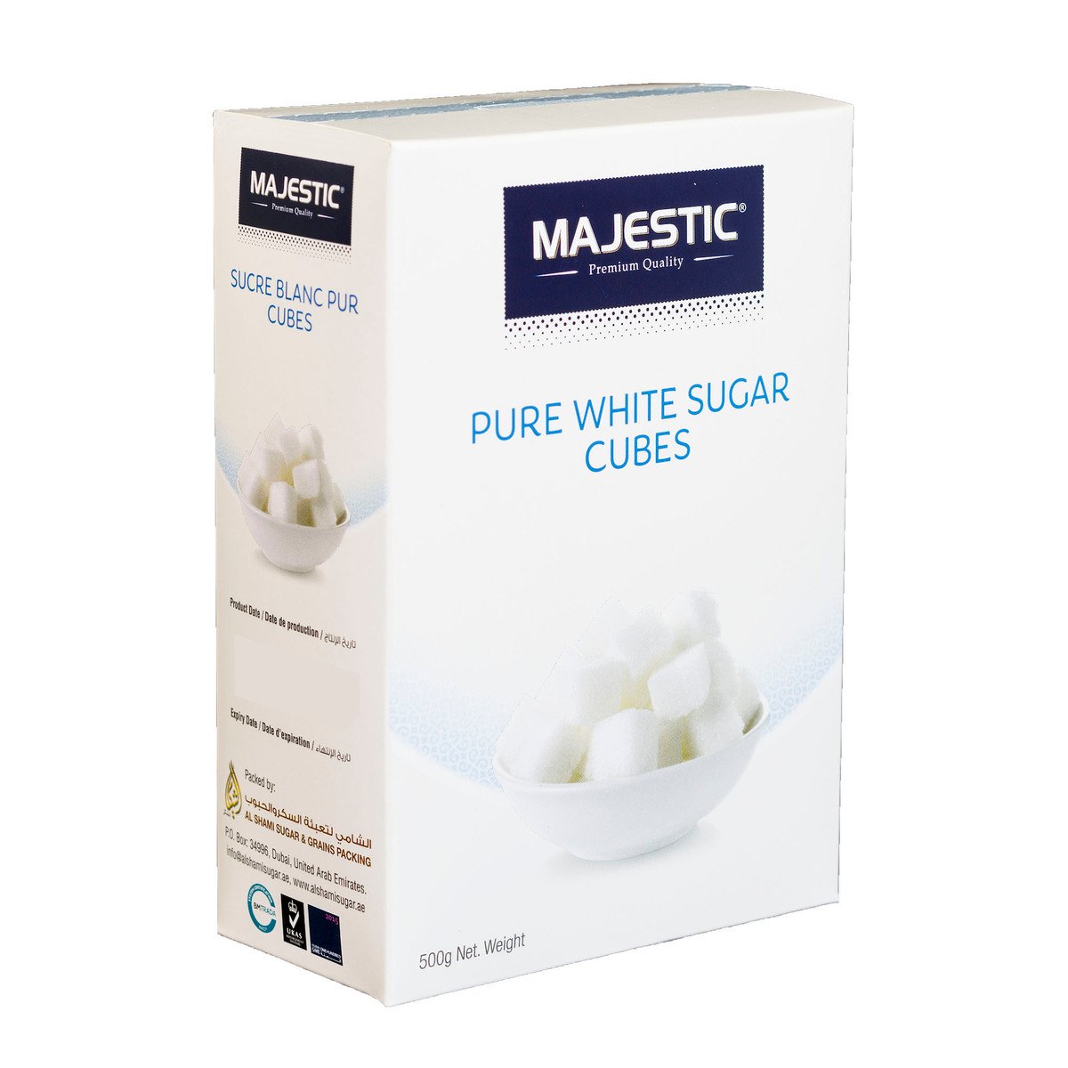Majestic Pure White Sugar Cubes 500g