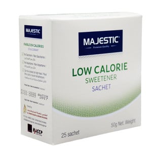 Majestic Low Calorie Sweetener Sachet 50g
