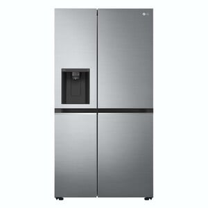 LG Side by Side Refrigerator GR-L267SLRL 674LTR, Uvnano™, Door Cooling, Multi AirFlow, Smart Diagnosis™, Platinum Silver Color