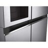 LG Side by Side Refrigerator GR-L267SLRL 674LTR, Uvnano™, Door Cooling, Multi AirFlow, Smart Diagnosis™, Platinum Silver Color
