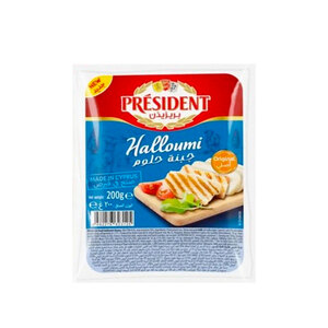 اشتري قم بشراء President Halloumi Cheese 200 g Online at Best Price من الموقع - من لولو هايبر ماركت Soft Cheese في الكويت