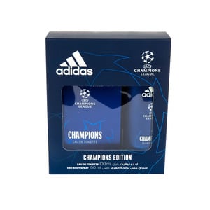 Adidas EDT UEFA Champion League 100ml + Deo Body Spray 150ml