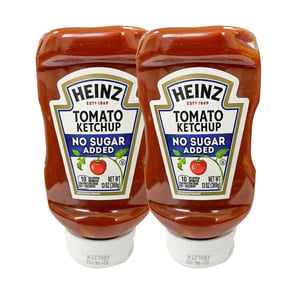 Heinz No Added Sugar Tomato Ketchup Value Pack 2 x 369g