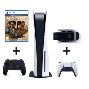 Sony PS5 825GB + PS5 Dual Sense Wireless Controller + Uncharted Legacy Of Thieves Collection + PS5 HD Camera