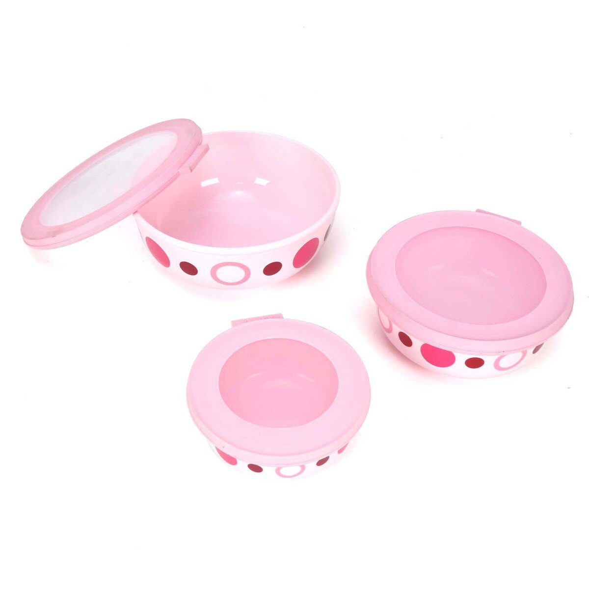 Joyful Plastic Container Ceramica 3pcs Set, Assorted Colors