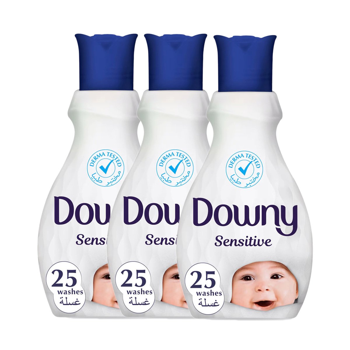 Downy Sensitive Concentrate Fabric Softener Value Pack 3 x 1.5Litre