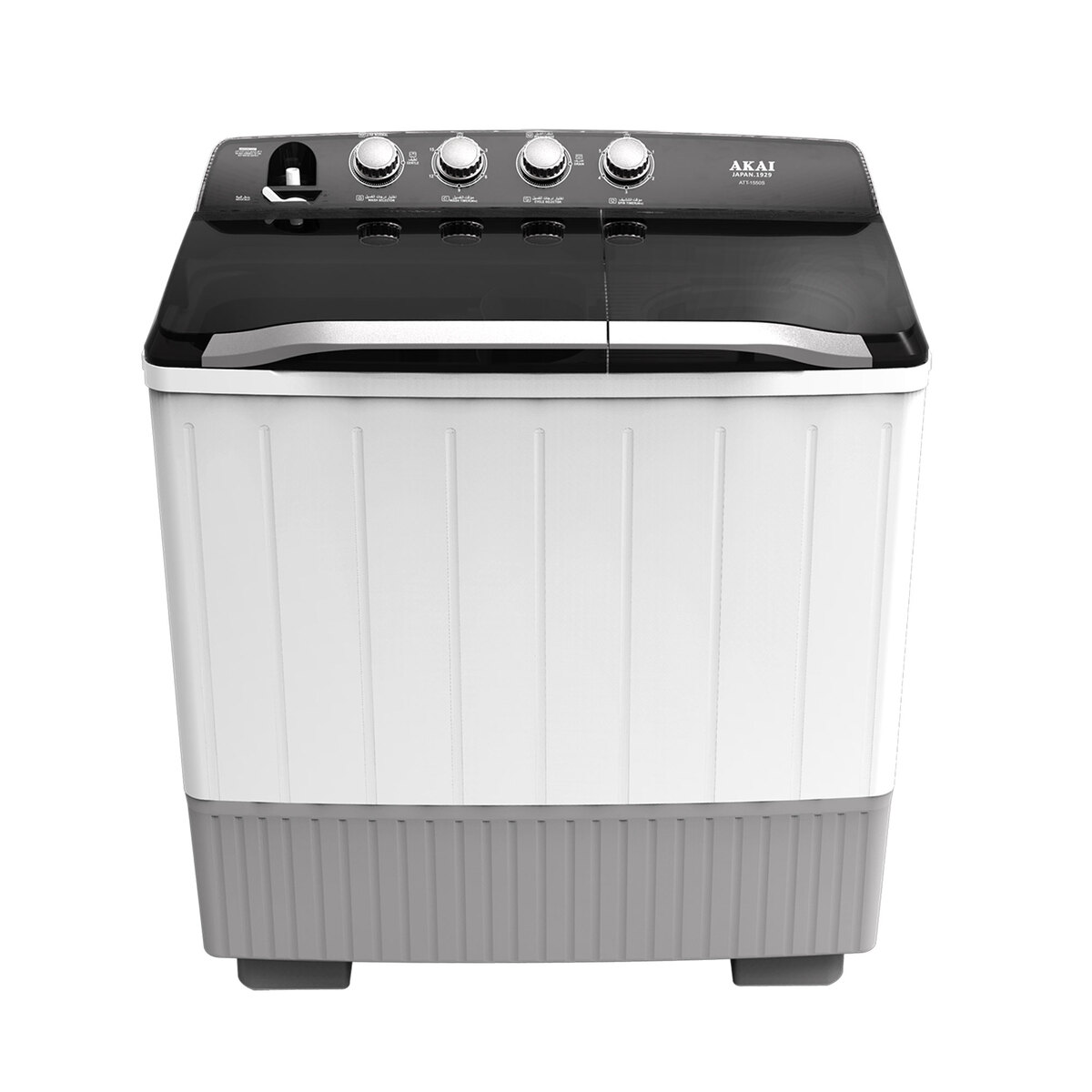 Akai Top Load Semi Automatic Washing Machine ATT1550S, 14Kg