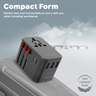 Promate Smart Charging Surge Protected Universal Travel Adapter TripMate-33W
