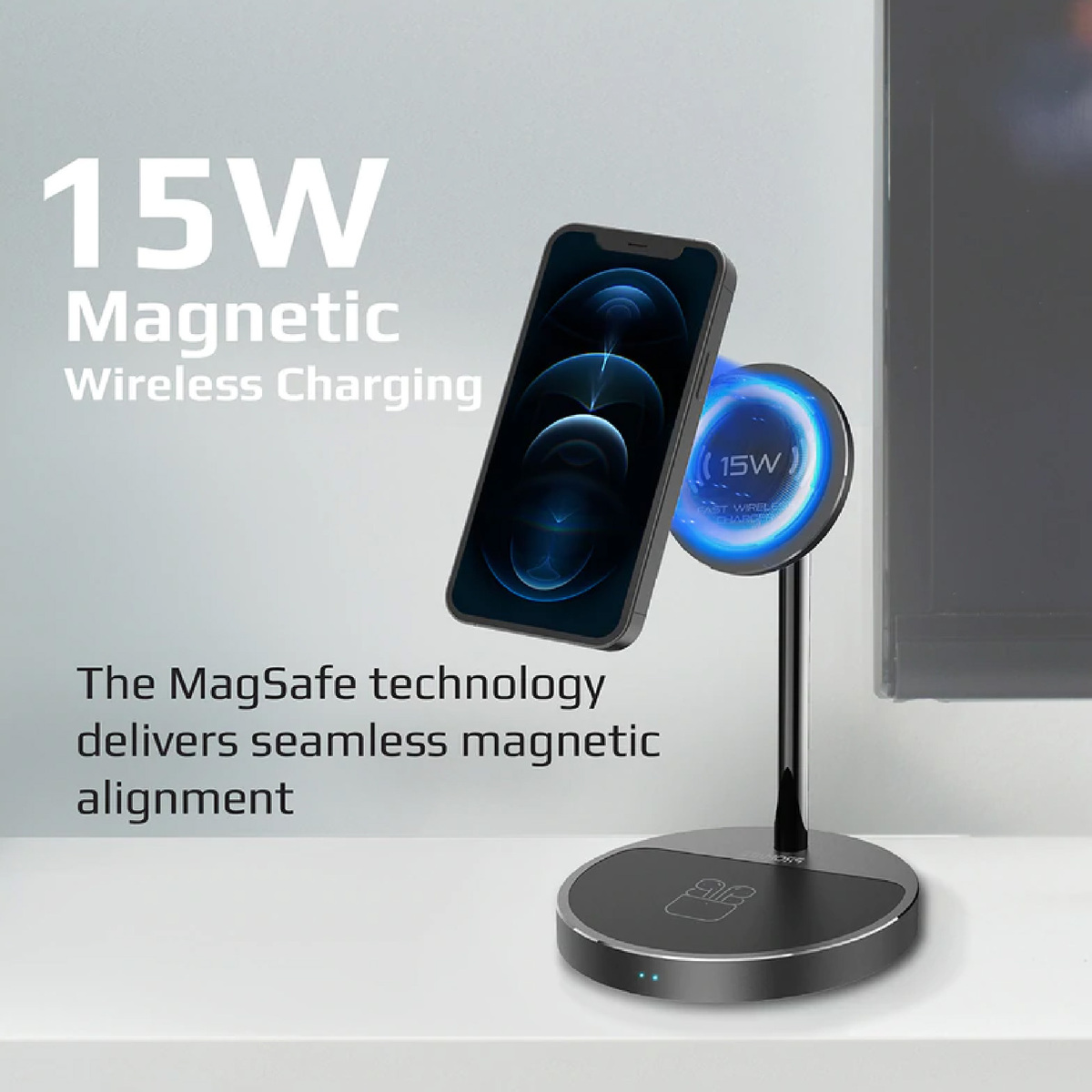 Promate 40W High Output Wireless Charging Station AuraBase-PD20