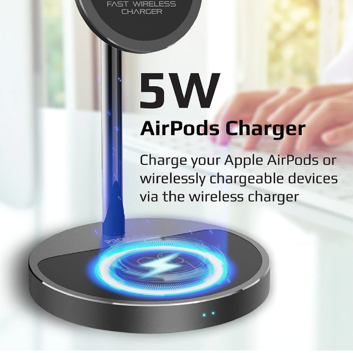 Promate 40W High Output Wireless Charging Station AuraBase-PD20