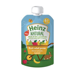 Heinz Baby Food Natural Fruit Salad Puree Pouch For 6+ Months 100g