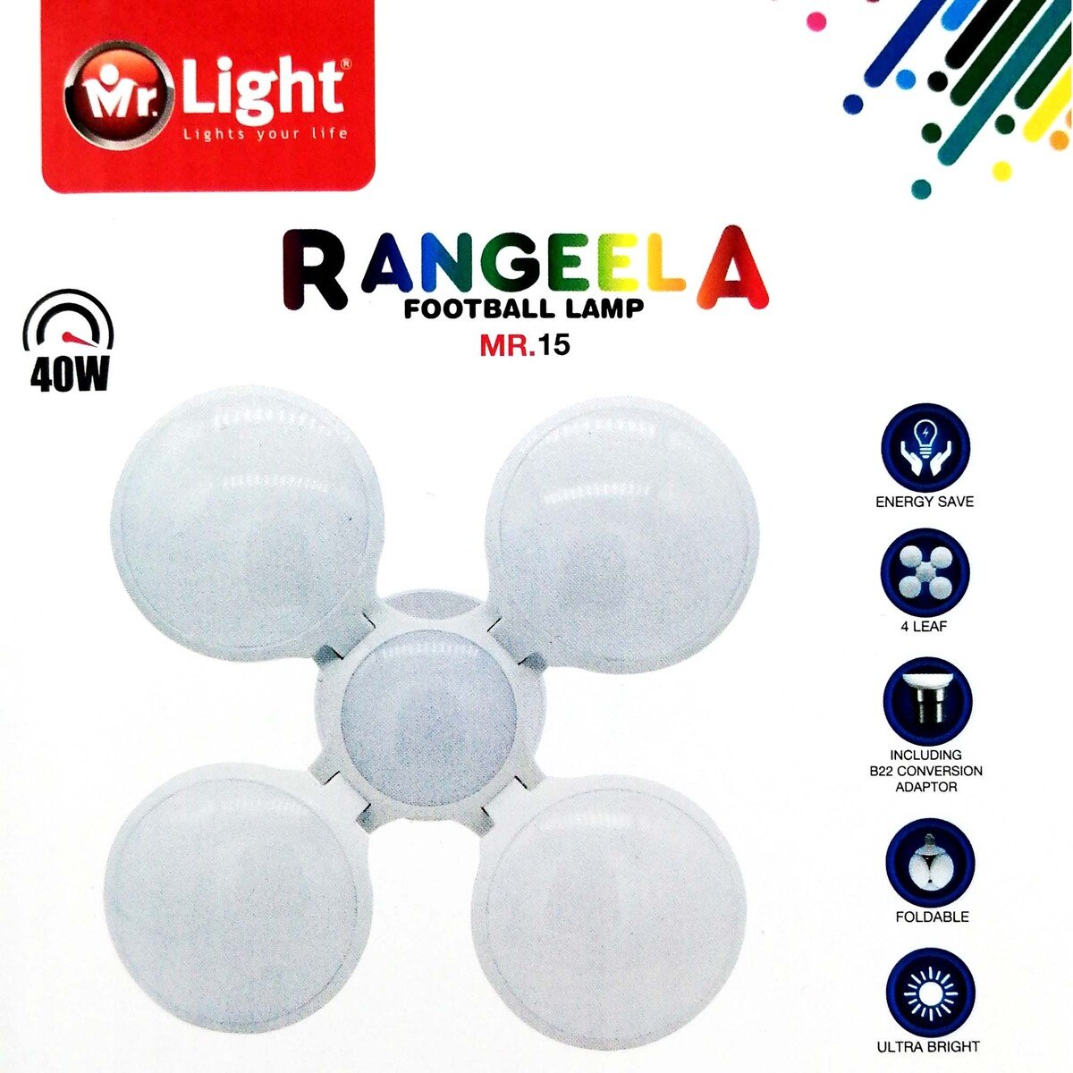 Mr.Light Football LED Lamp 3pcs Set MR15 48Watt