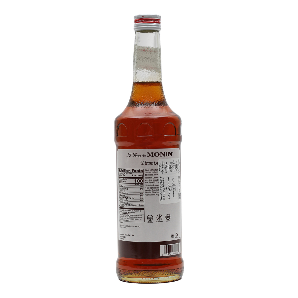 Monin Tiramisu Premium Syrup 750ml