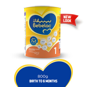 Bebelac Nutri 7in1 Infant Milk Formula Stage 1 From Birth to 6 Months 800g