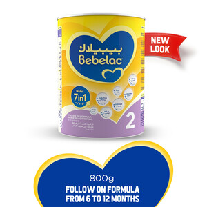 Bebelac Nutri 7in1 Follow On Formula Stage 2 From 6 to 12 Months 800g