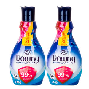 Downy Anti-Bac Concentrate Fabric Softener 2 x 1.38Litre