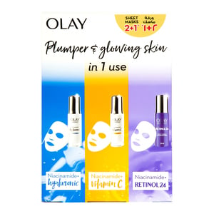Olay Plumper & Glowing Skin Sheet Masks 2+1