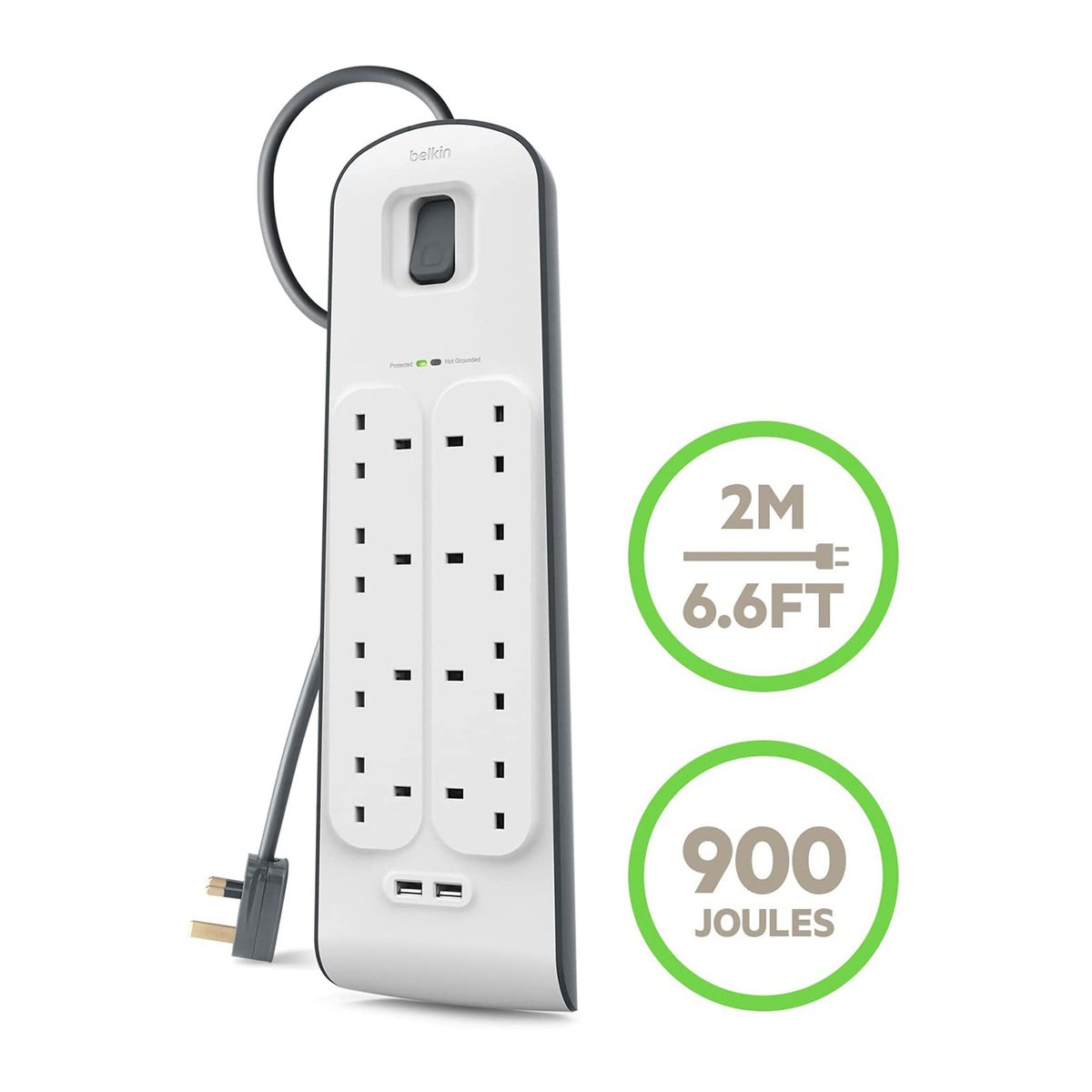 Belkin Surge Protector 8 Out BSV804AR2M