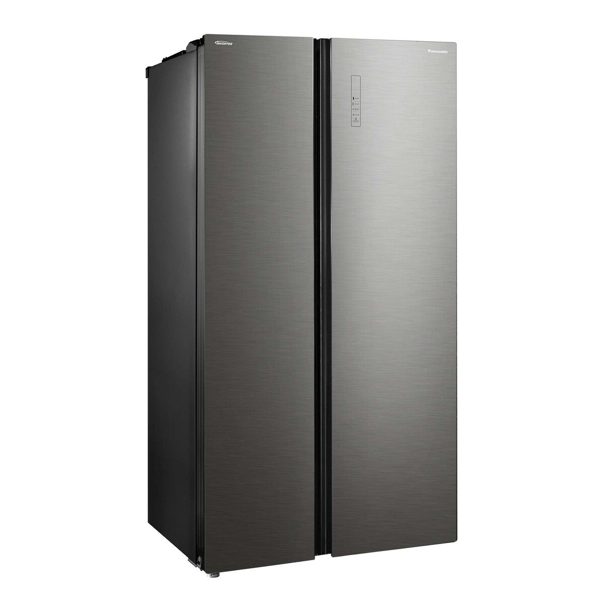 Panasonic Side by Side Refrigerator, 527 L, Silver, NR-BS704GKAE