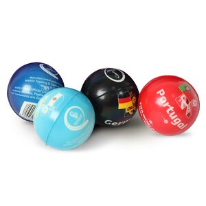 فيفا كرة ضغط مطاطية لإزالة التوتر حبة واحدة متعددة الألوان والتصاميم