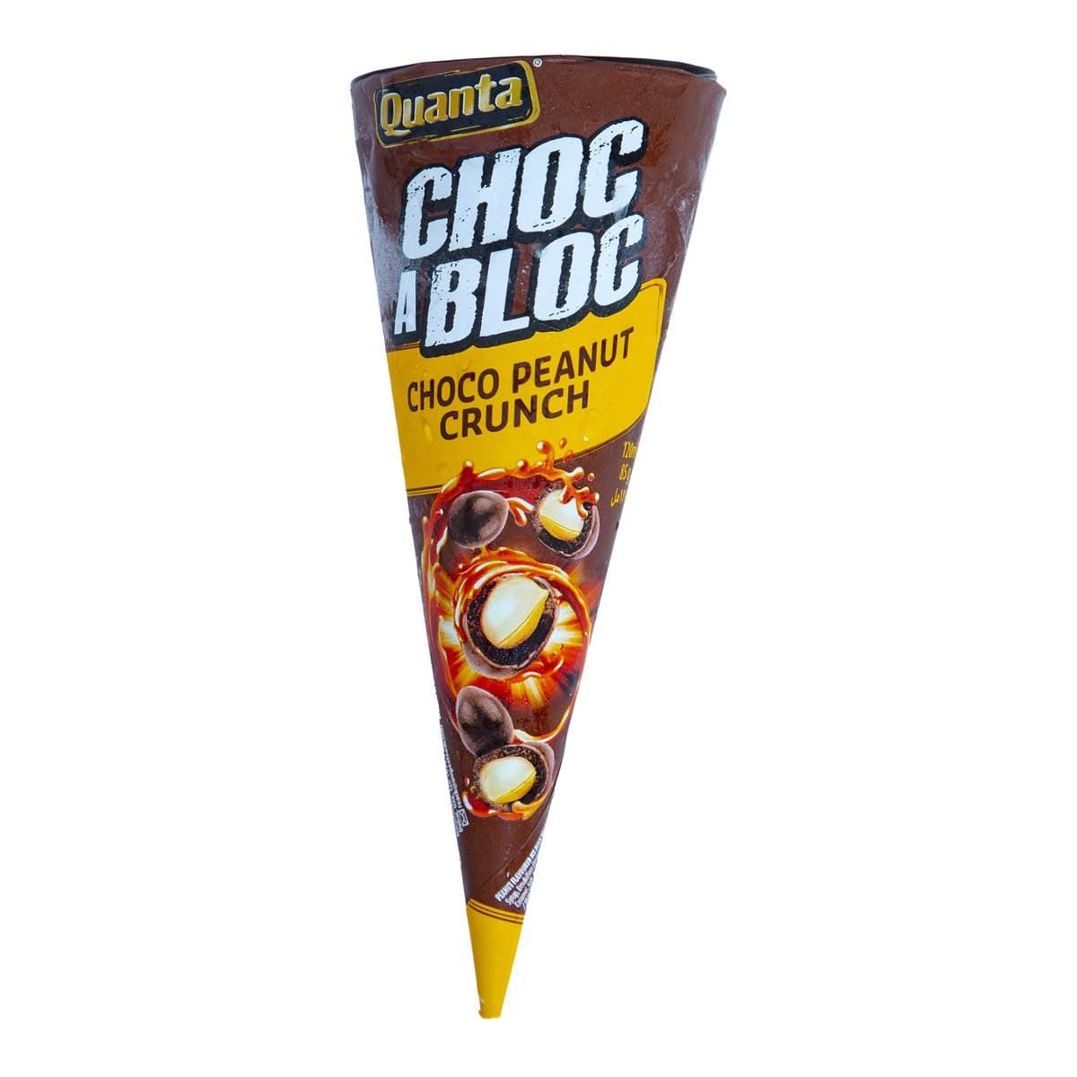 Quanta Ice Cream Cone Choco Peanut Crunch 120 ml