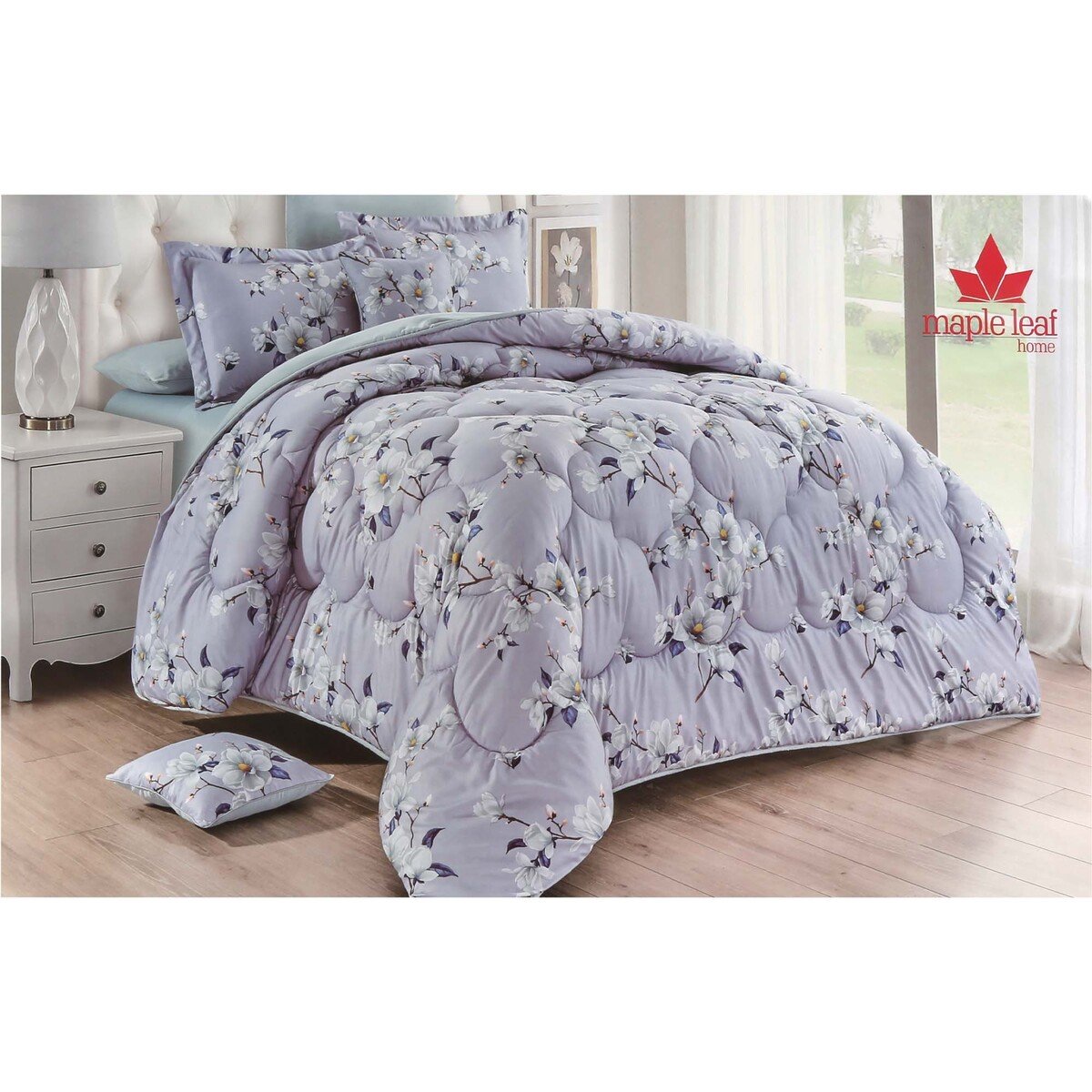 Maple Leaf Comforter Set 8pcs Set 240x260cm Assorted Colors & Designs
