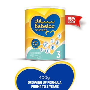 Bebelac Junior Nutri 7in1 Growing Up Formula Stage 3 From 1 to 3 Years 400g