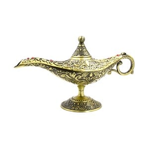 Euro Aladdin Magic Lantern Metal Lamp W23xH12cm Assorted Per Pc