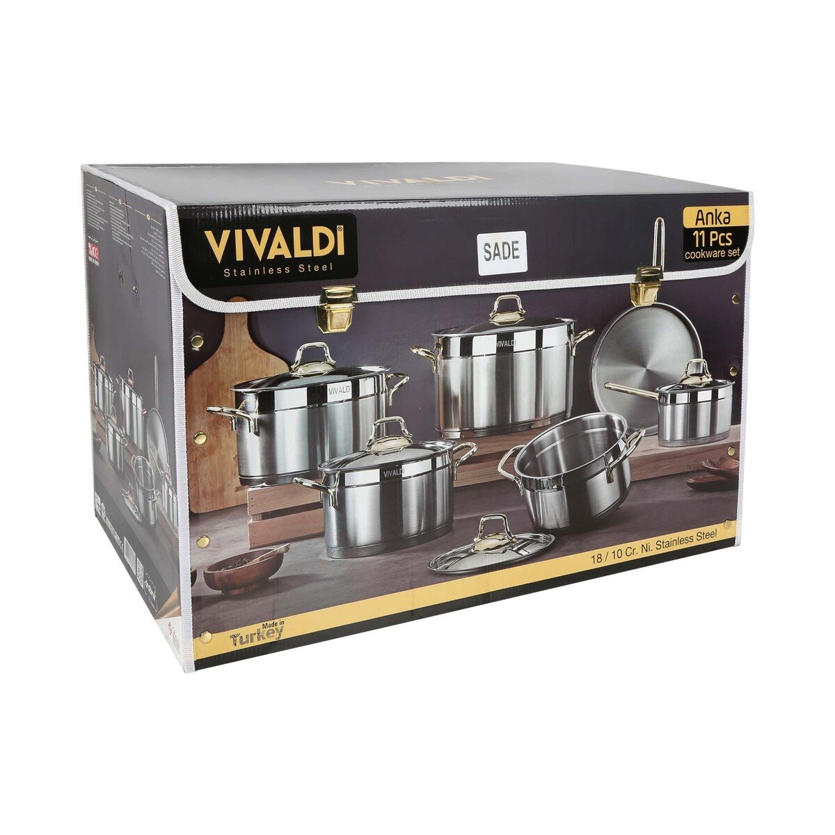 Vivaldi Stainless Steel Cookware Set ANKA 11pcs
