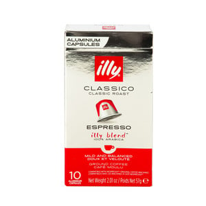 Buy Illy Classico Classic Roast Espresso Aluminium Capsules 10 pcs Online at Best Price | Coffee Capsules | Lulu Kuwait in Kuwait