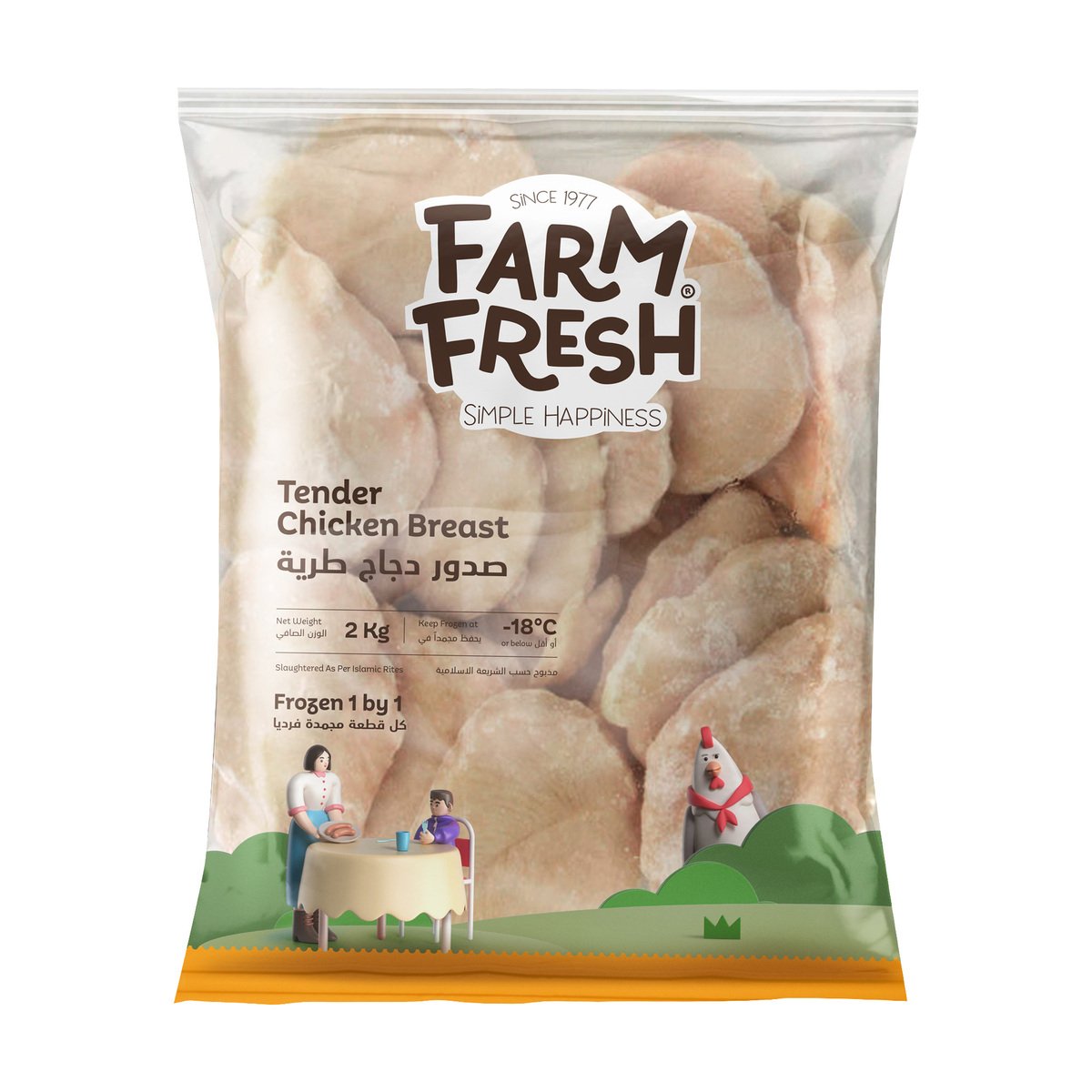 Farm Fresh Tender Chicken Breast IQF 2 kg