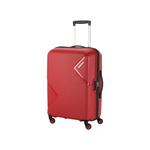 أمريكان توريستر حقيبة سفر أوميغا صلبة 4 عجلات مقاس 55 سم لون أحمر
