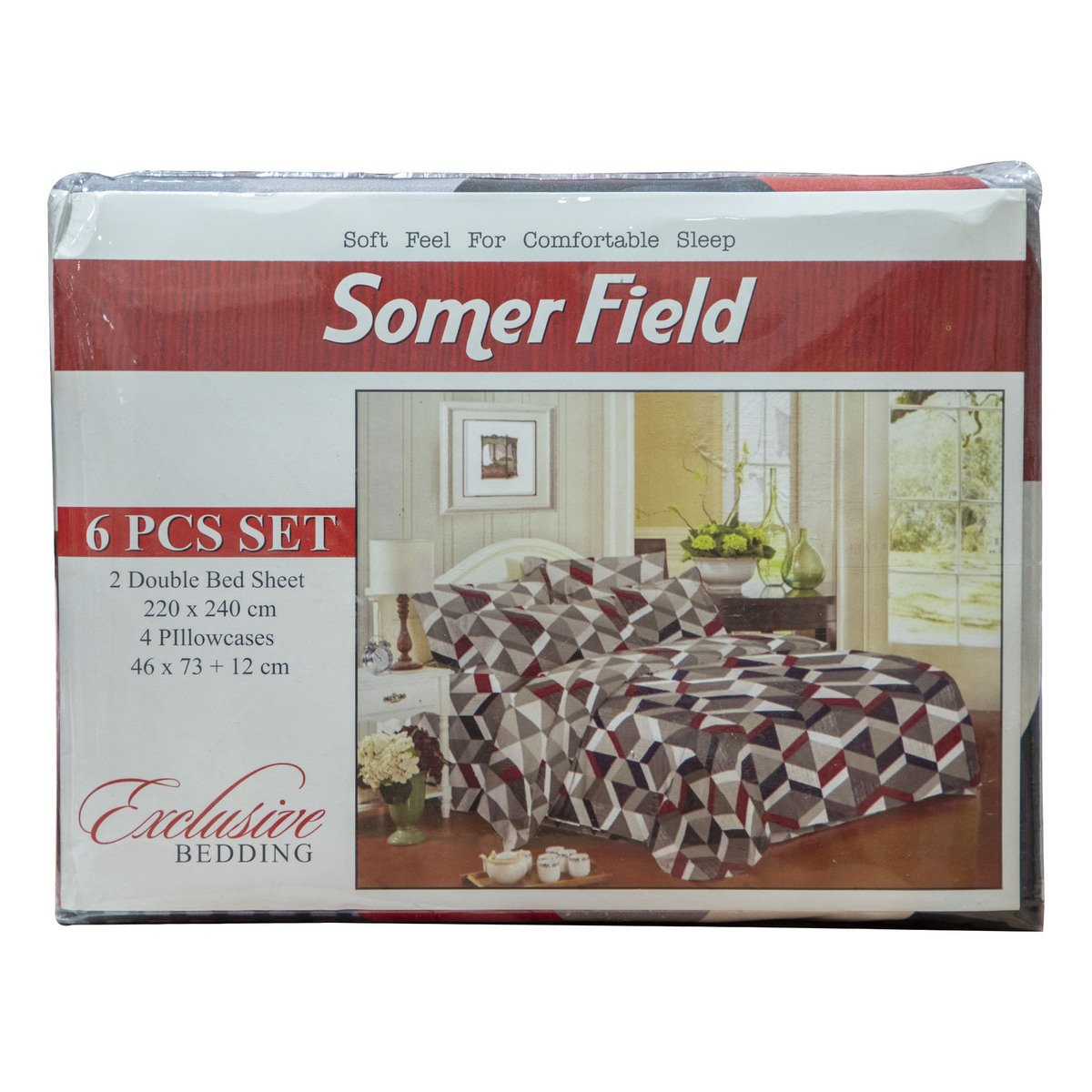 Somer Field Bedsheet Set Double 6pcs