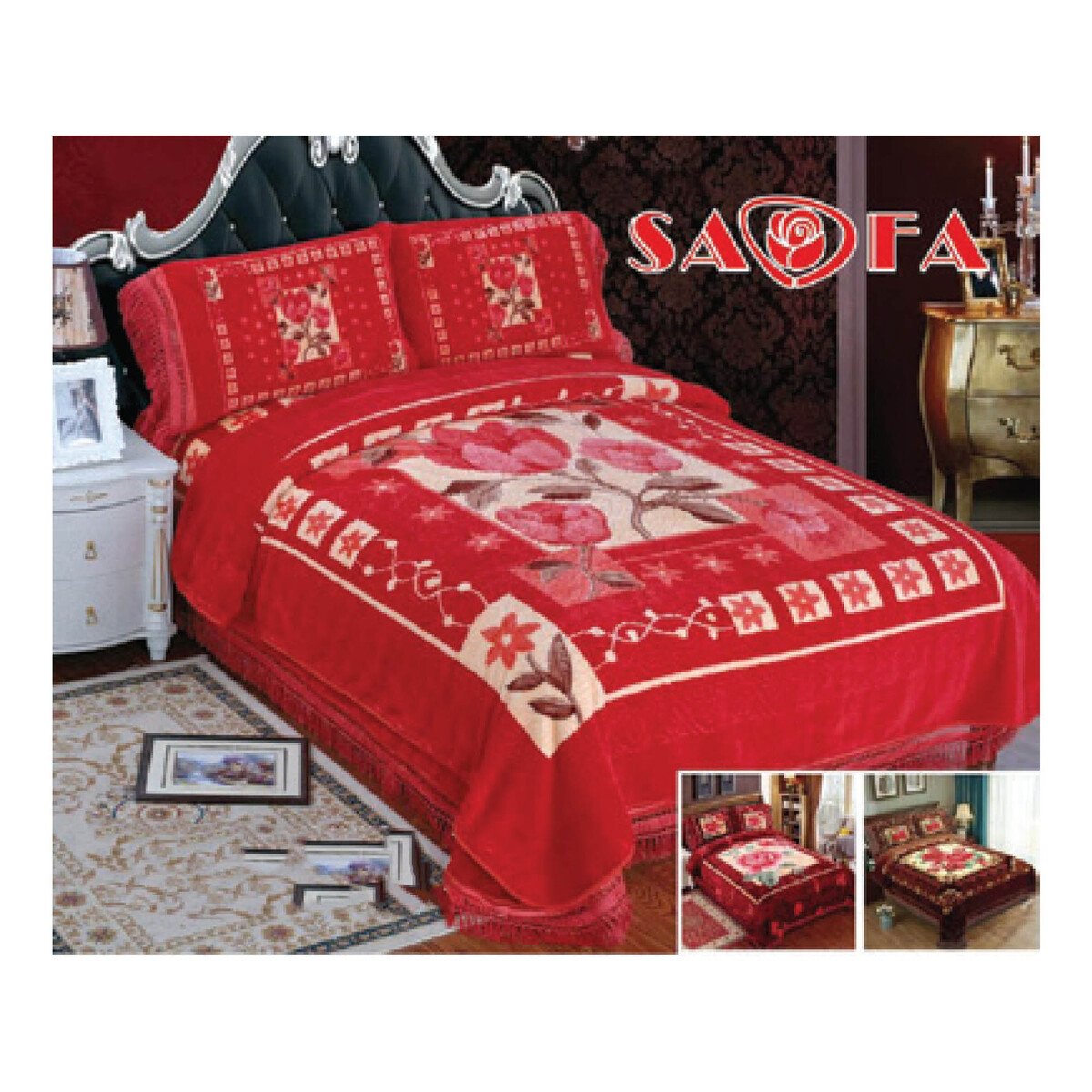 Safa Luxury Blanket 4pcs Assorted Set