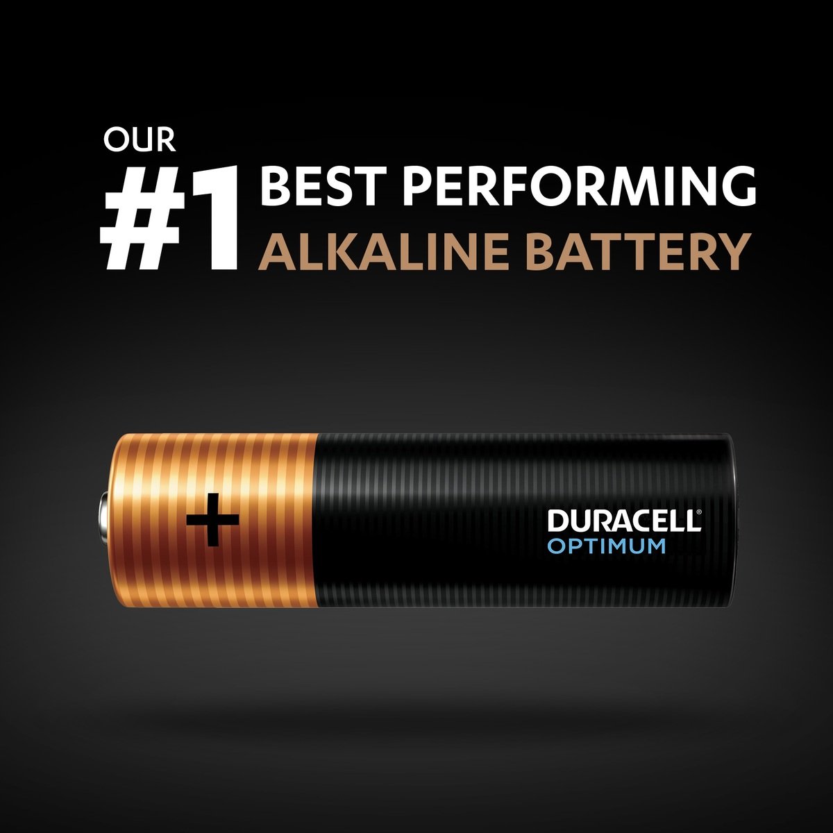 Duracell Optimum Type AA Alkaline Batteries, pack of 4
