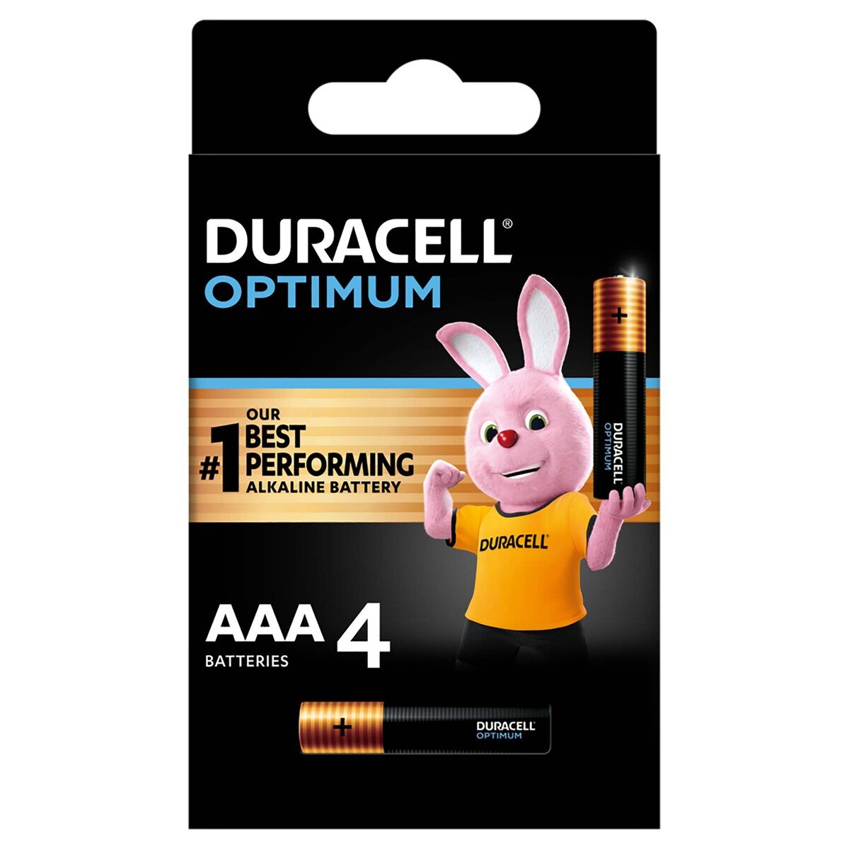 Buy Duracell Optimum Type AAA Alkaline Batteries, pack of 4 Online at Best Price | Alkaline | Lulu KSA in Saudi Arabia