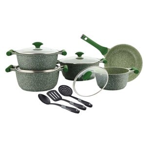 Prestige Granite Cookware Set 12pcs PR80963 Green