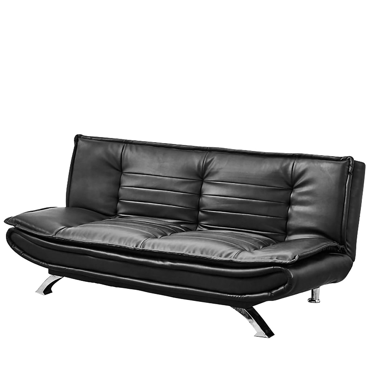 Maple Leaf Sofa Bed Black L190xW75xH38-87cm KTSF-80917