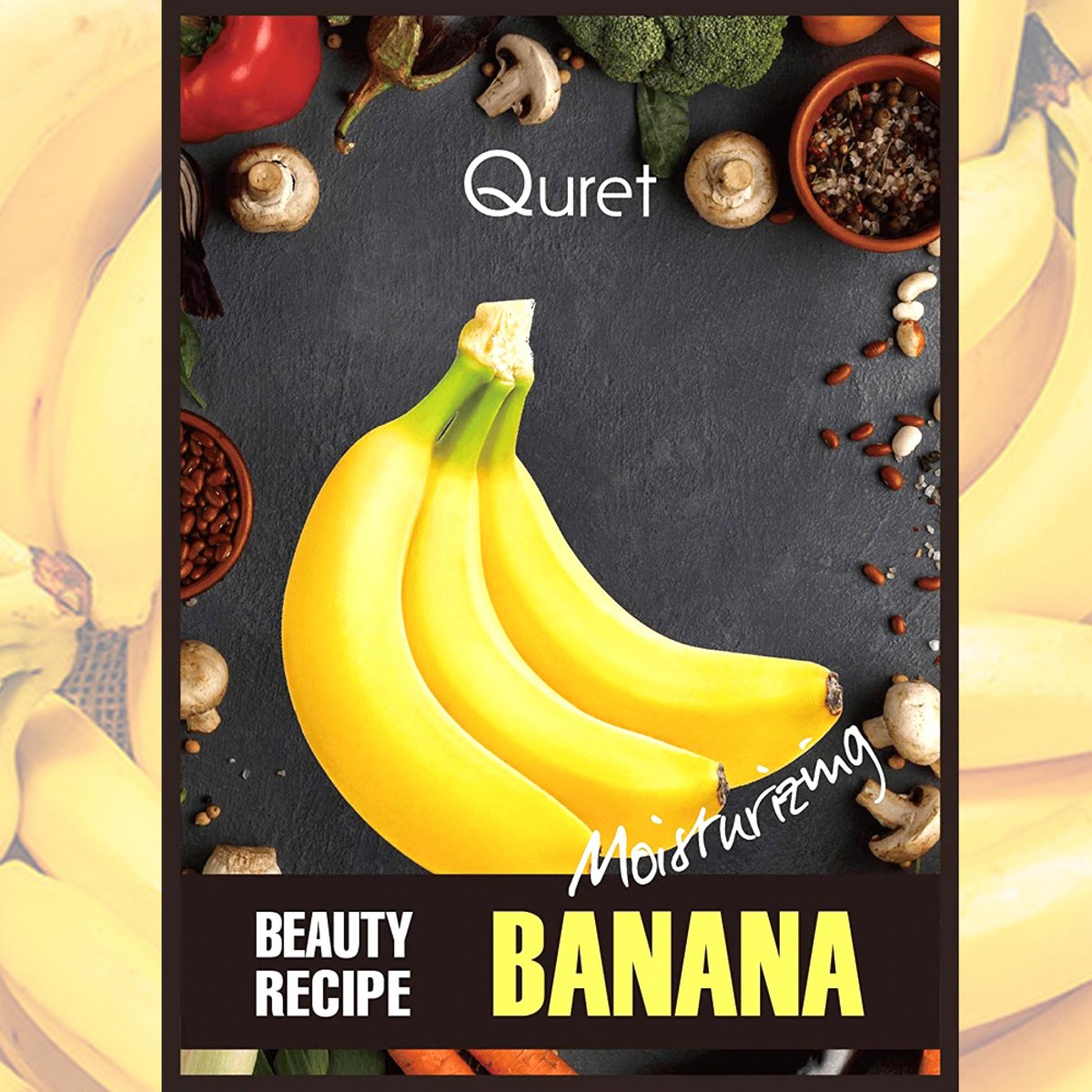 Quret Beauty Moisturizing Banana Recipe Mask  1pc
