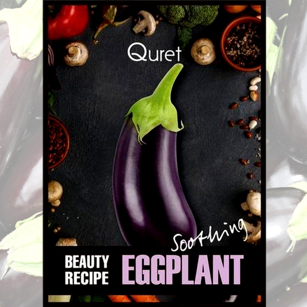 Quret Beauty Soothing Eggplant Recipe Mask 1pc