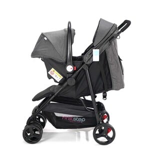 First Step Stroller + Carseat C6789ZY Grey