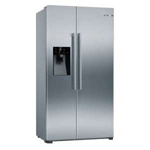 Bosch Series 4, 610 L, American Side by Side Refridgerator, Stainless Steel, KAi93Vi30M